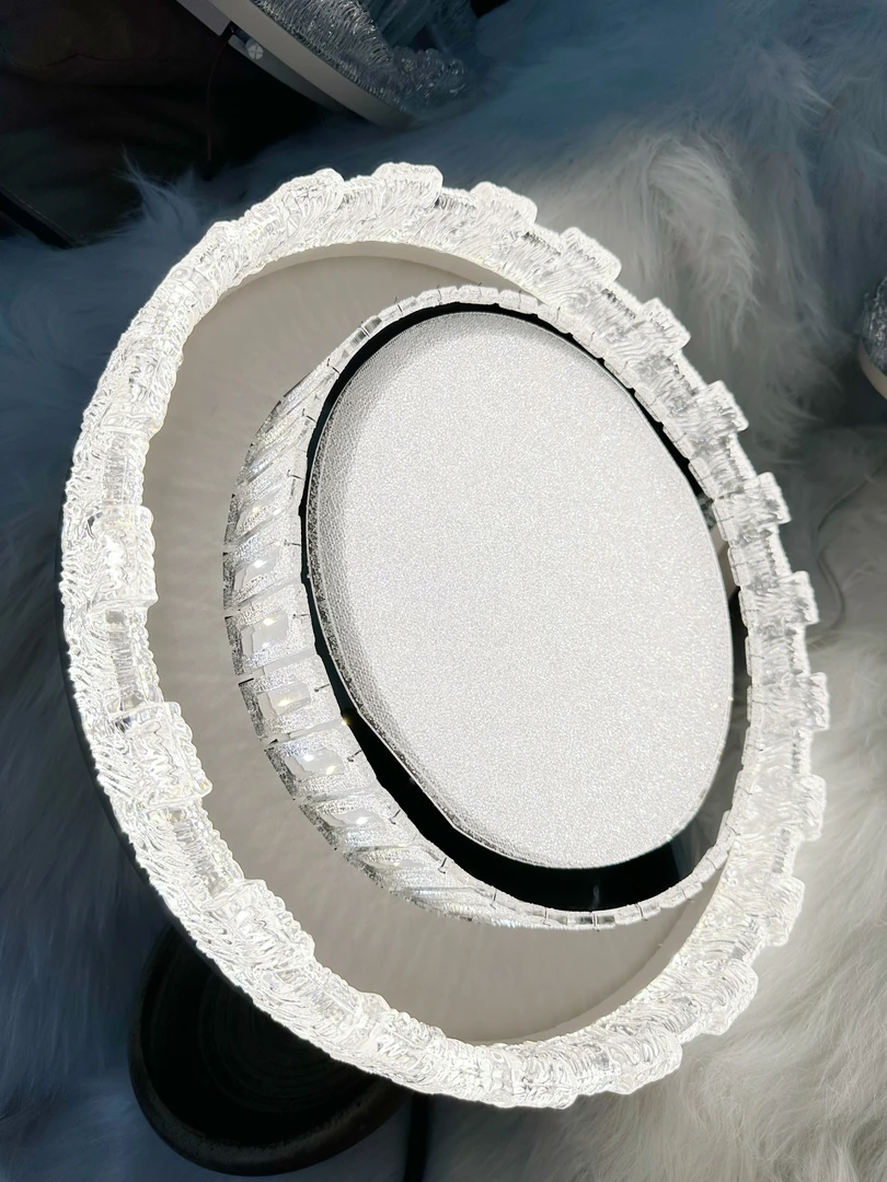 简约轻奢水晶吸顶灯中山灯具客厅大气K9水晶灯意式轻奢餐厅卧室灯