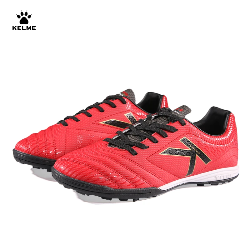 卡尔美TF碎钉比赛训练鞋耐磨防滑球鞋足球鞋红黑男款奥莱