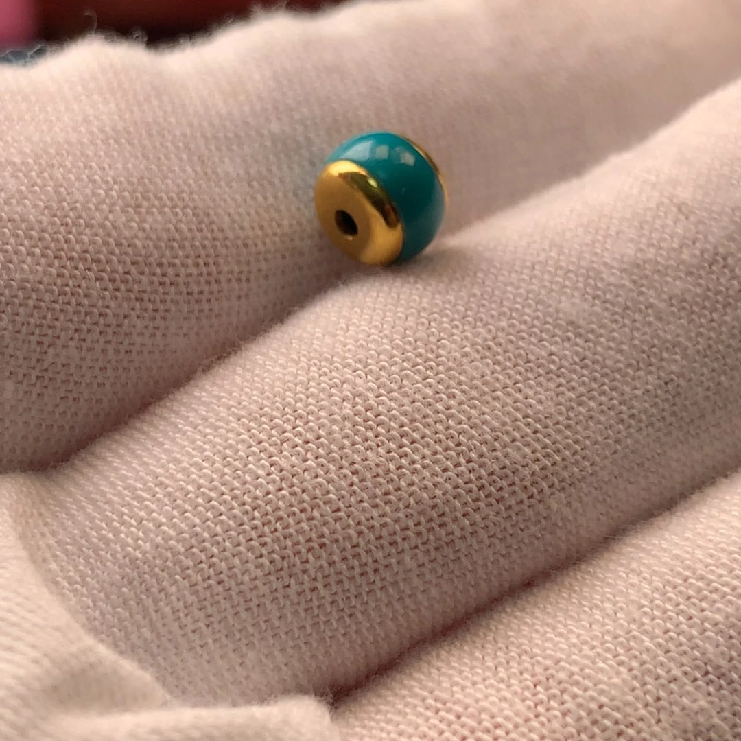 绿松石18K金镶嵌配饰