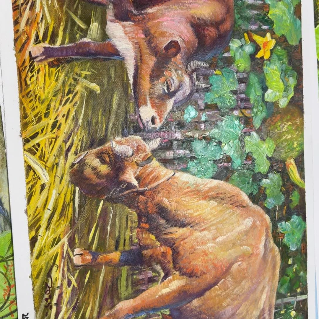 油画你在哪呢我在