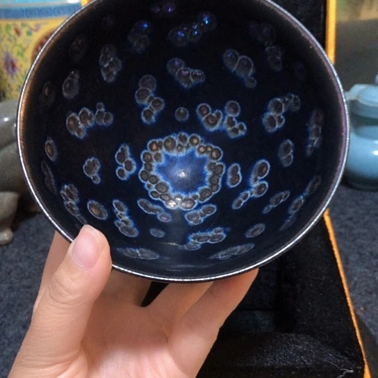 邓***庆藏宝阁陶瓷，天目碗，