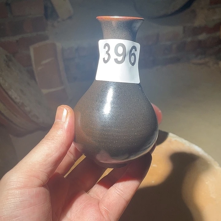 茶盏邹光辉龙窑柴烧花器