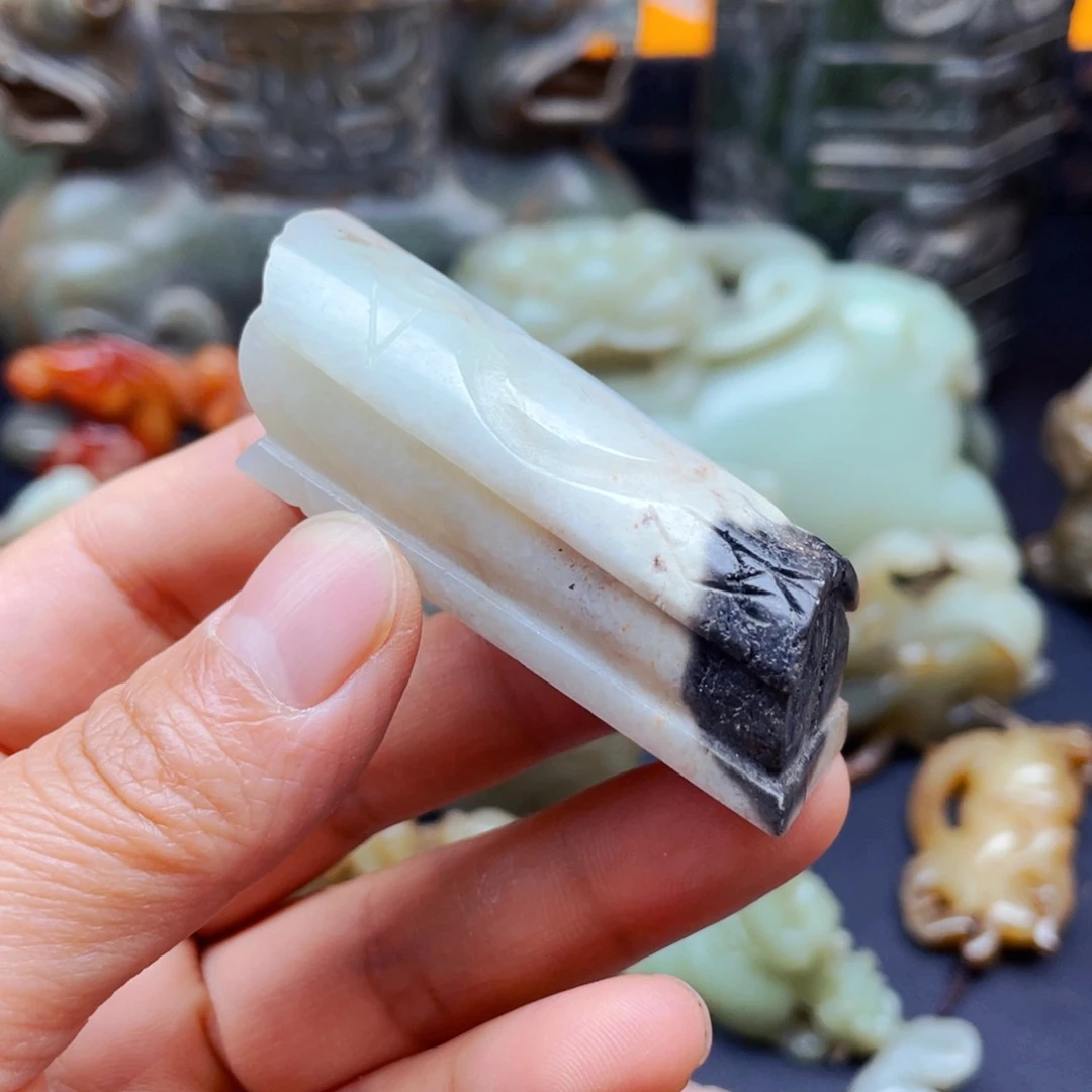 白玉菩提吊坠摆件