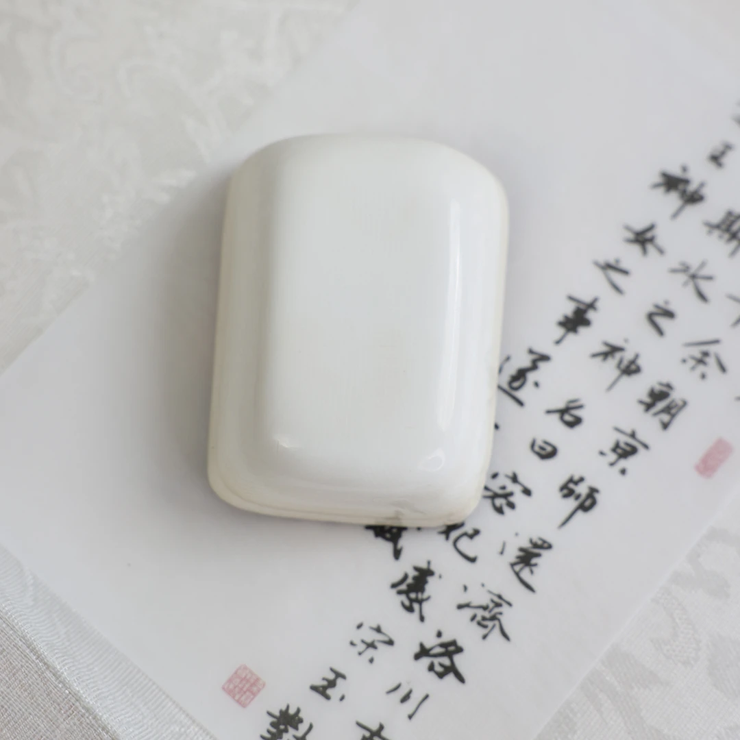 A0154天然猛犸牙精品肥皂手把件