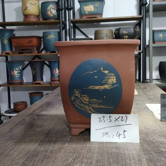 紫砂花盆库存尾货清仓