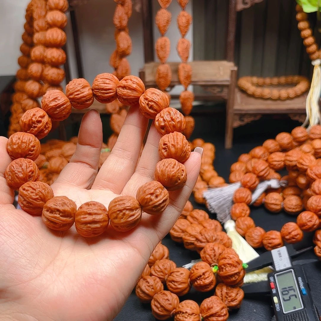 烧***丹文玩核桃吊坠核桃手串
