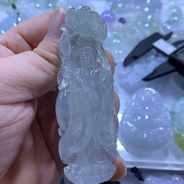 翡翠未镶嵌颈饰天然翡翠A货吊坠