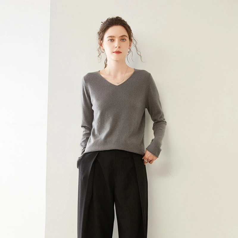 女捡漏【中厚V领】804羊绒衫