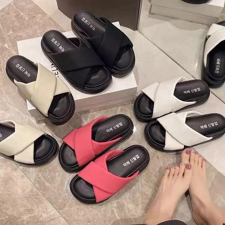 春款法式拖鞋女新款配裙子仙女风透气拖鞋601(凉拖）