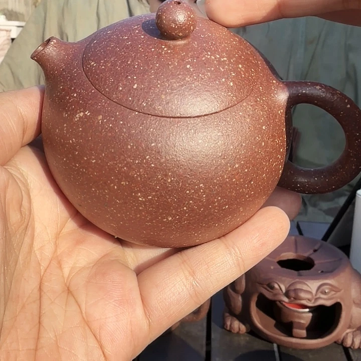 茶壶紫砂宜兴原矿紫桃花泥180