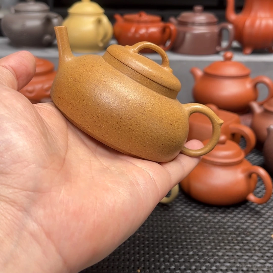 紫砂茶壶紫砂艺术茶具套装黄金段