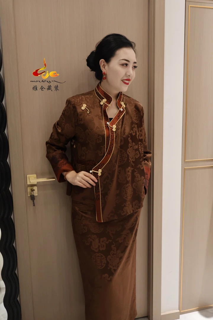 雅仓· 藏式外套+裙子套装