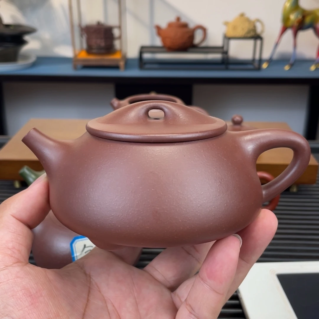 *****茶壶紫砂紫泥景舟石瓢300cc