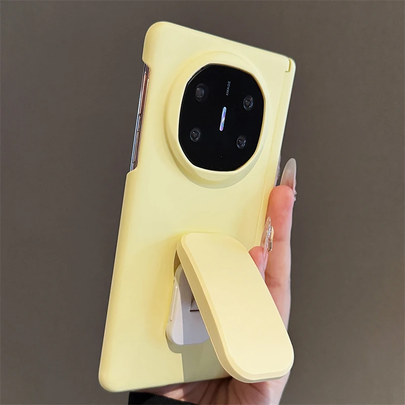 纯色磨砂肤感推拉支架适用于华为matex6手机壳折叠屏保护套高级感