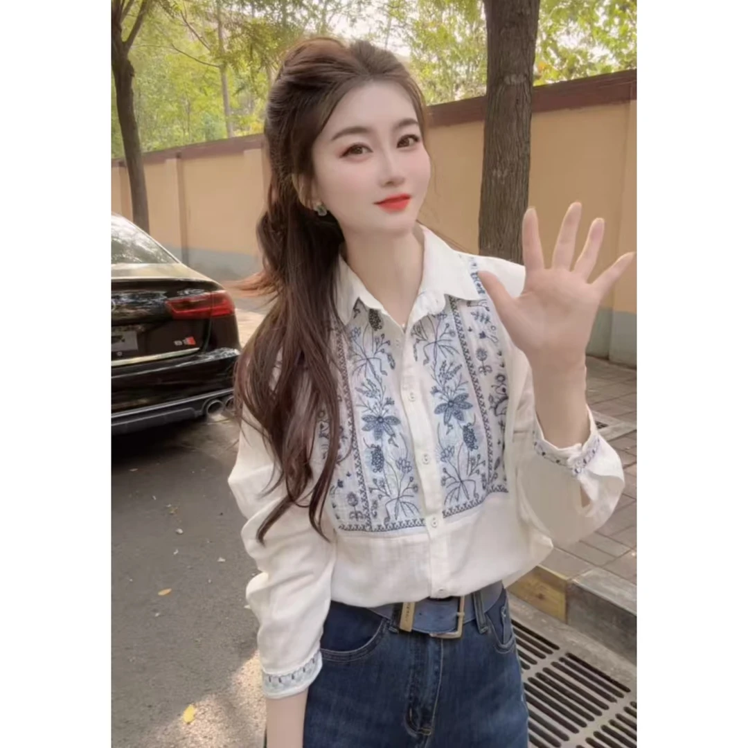 『月光秘境X』设计显瘦百搭时尚衬衫61508