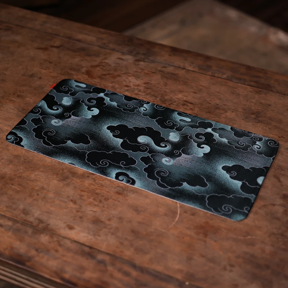 【大乔甄选】【幽云境】墨蓝+月白织锦茶席茶道零配（慢蓝S1900）