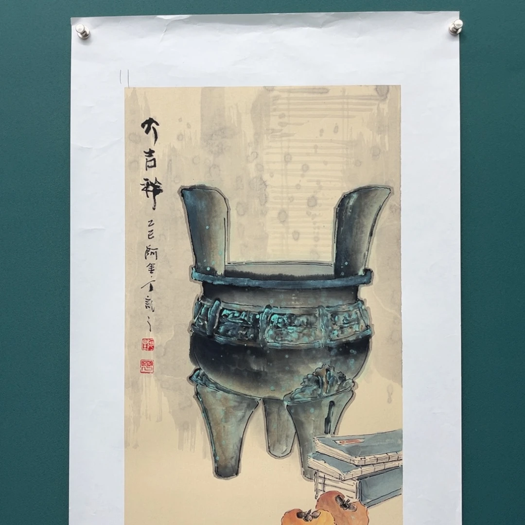 国画艺术家真人手绘