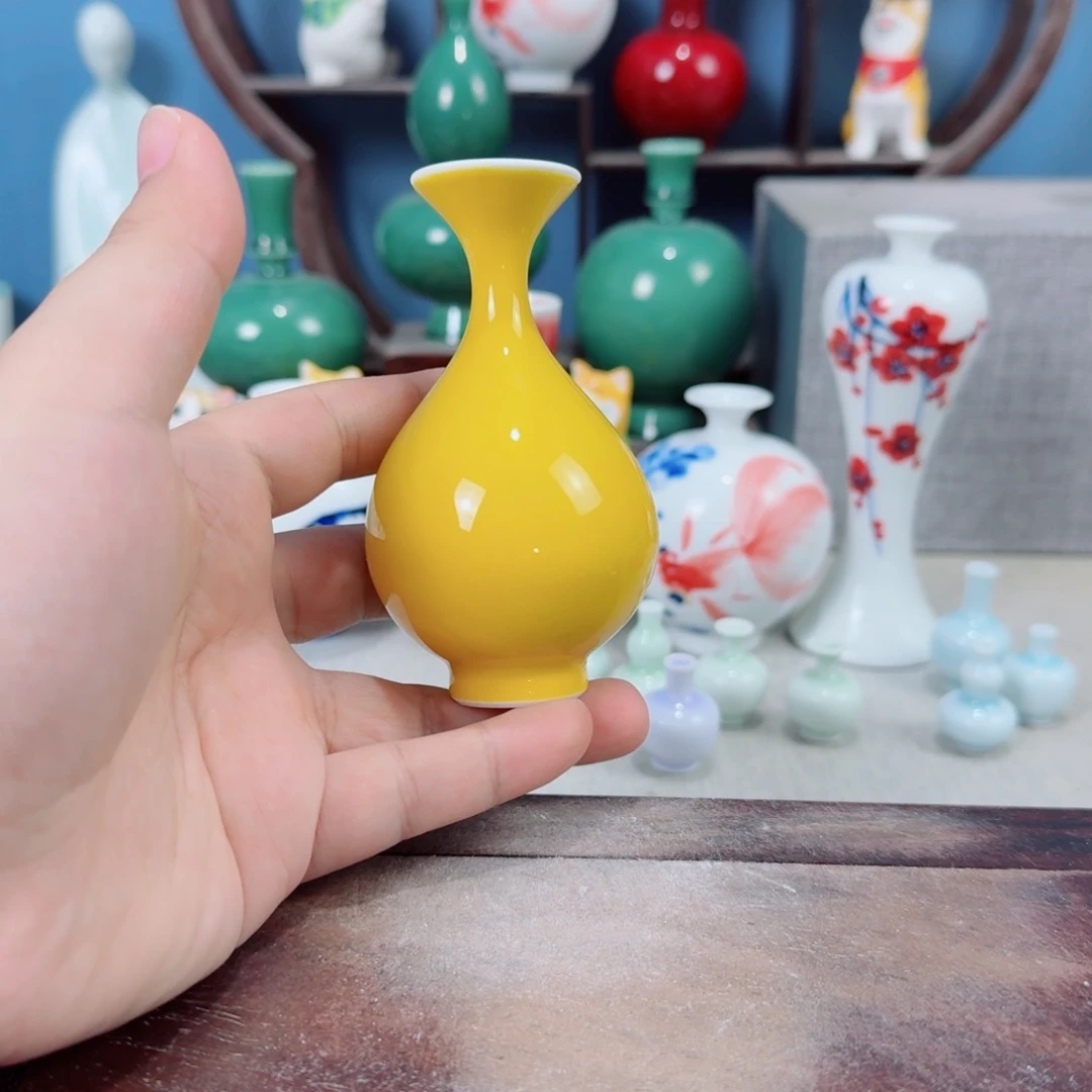 陶瓷手工小花器摆件