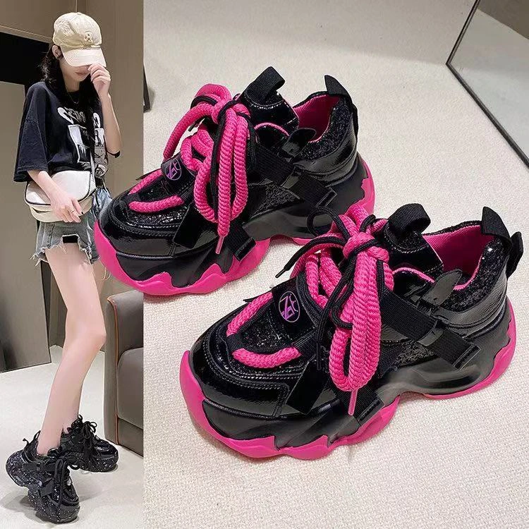 老爹鞋百搭秋冬休闲鞋网红秋季夏季女鞋拼色韩版时尚运动鞋