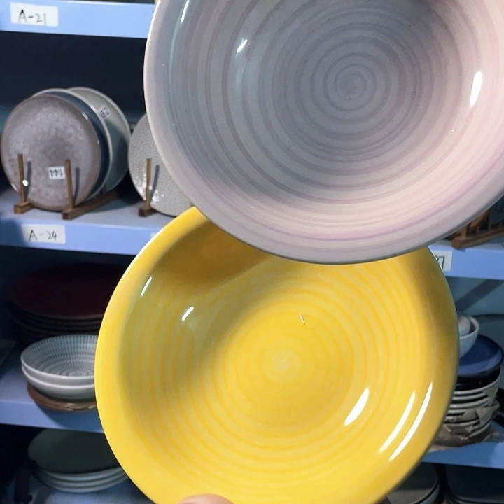 瓷2只高温釉下彩陶瓷