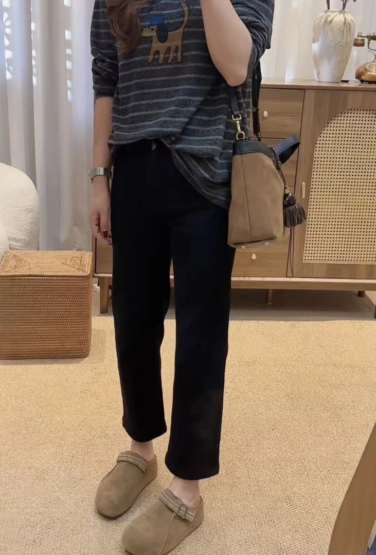 【神裤2】秋款高品显瘦九分显高烟管牛仔裤 26103