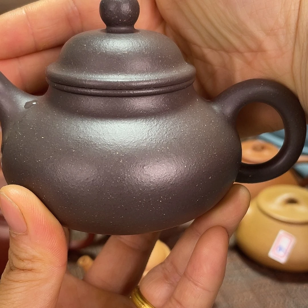 茶壶紫砂孤品容天180毫升天青