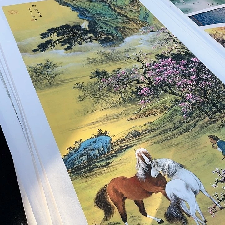 国画书画描金拓染金石传拓手写