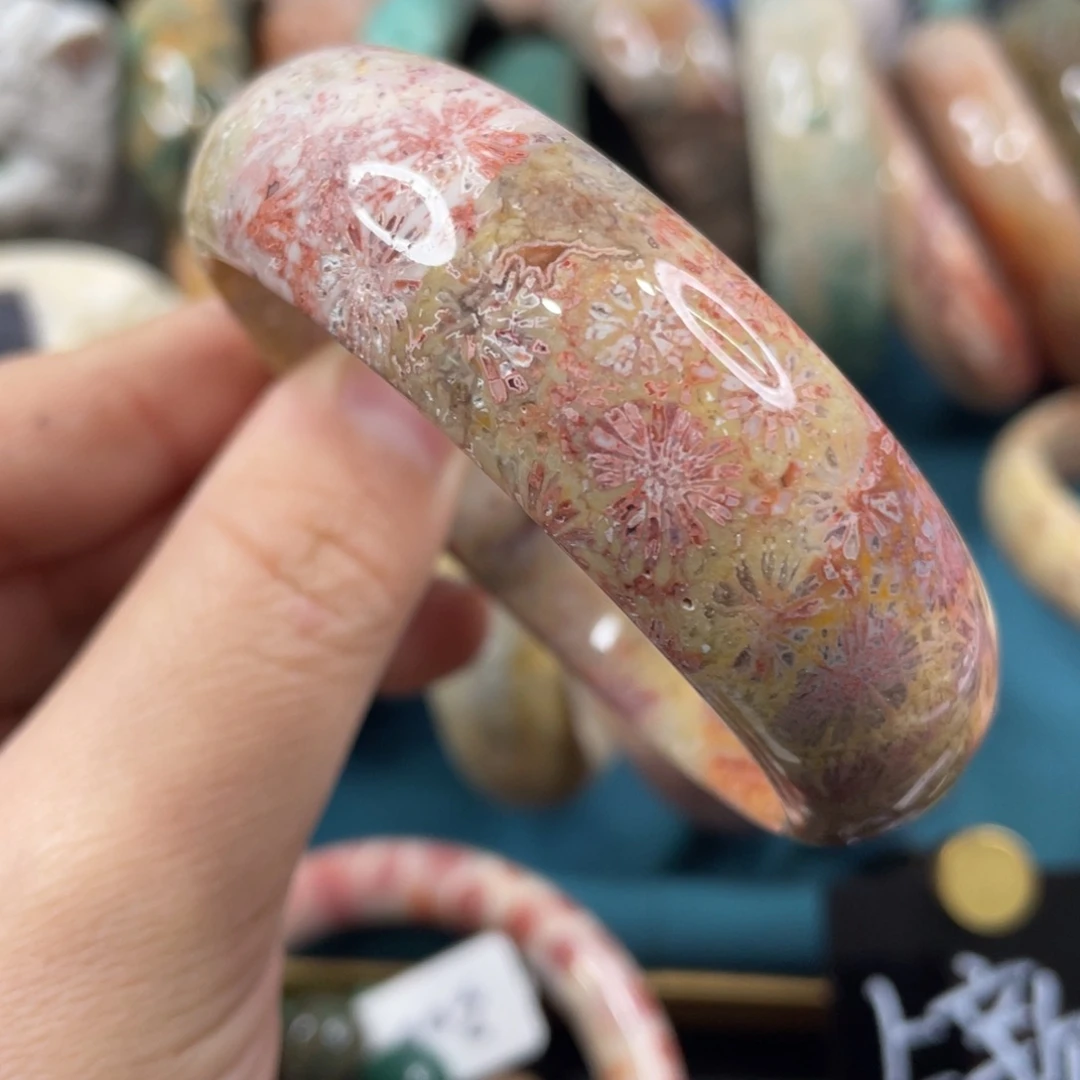 未镶嵌手镯硅化玉