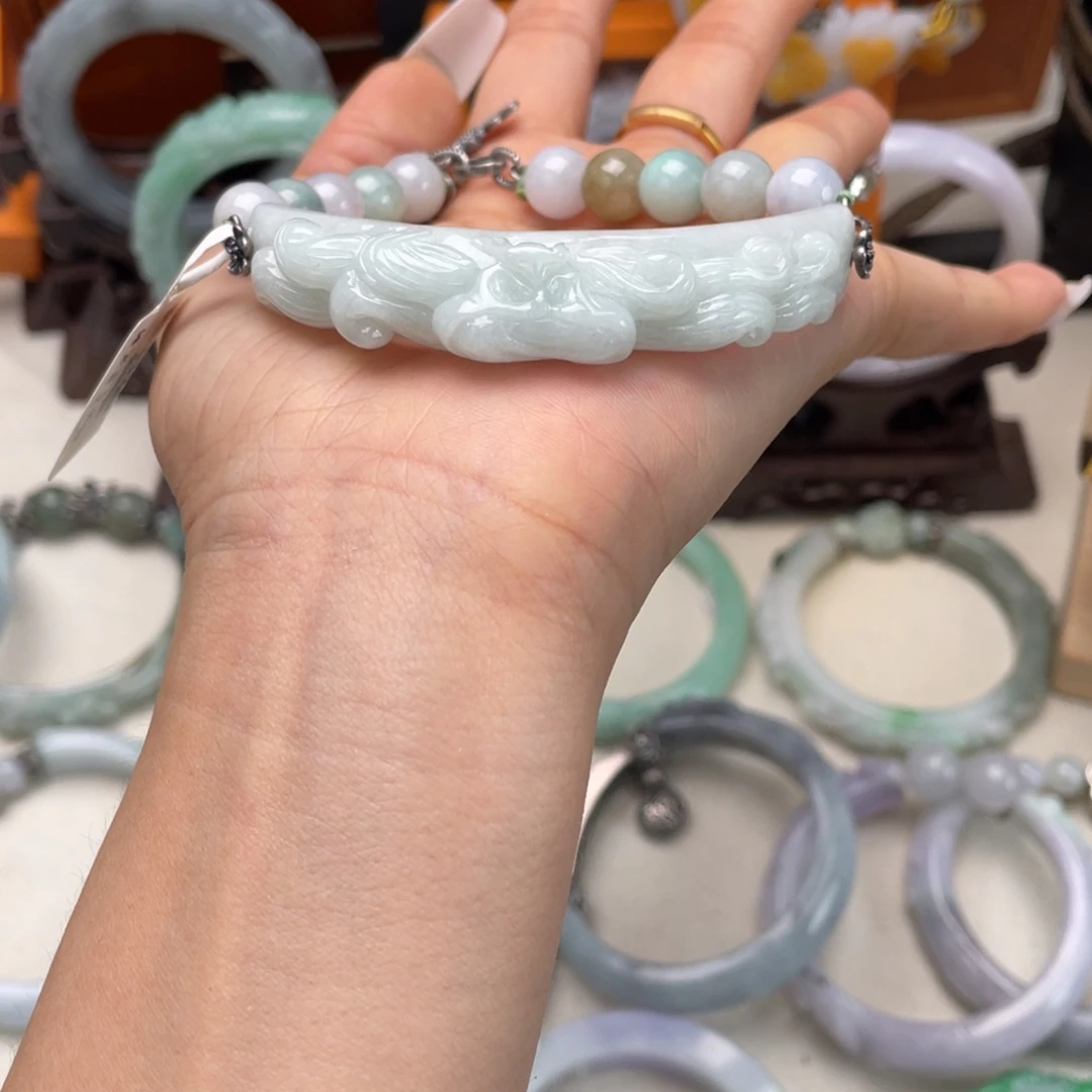 翡翠未镶嵌手链手链