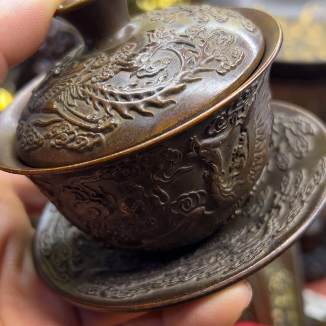 铜摆件欢迎欢迎你