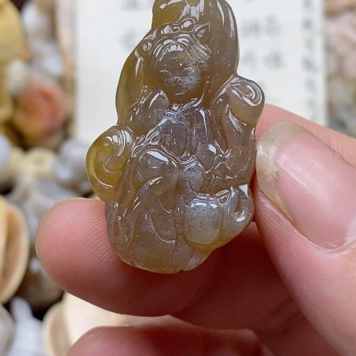 颈饰未镶嵌硅化珊瑚（珊瑚玉）小