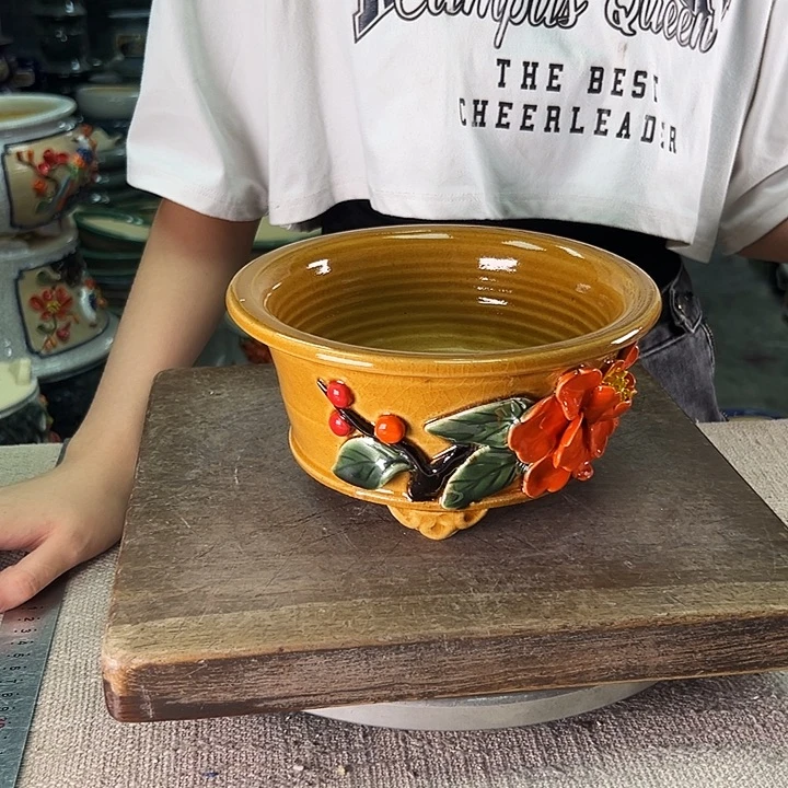 泳坤堂石湾盆陶瓷