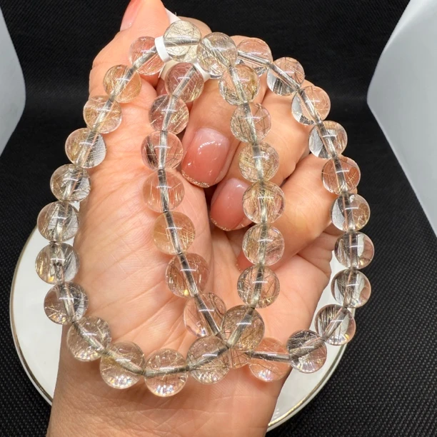 晶匠银发晶手串9mm+多样性发一