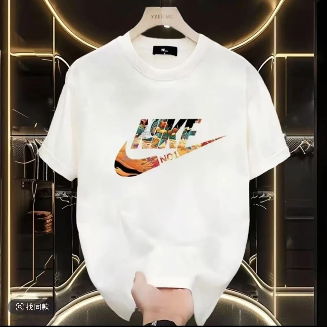 青春活力圆领宽松情侣纯棉夏季T恤时尚潮流短袖