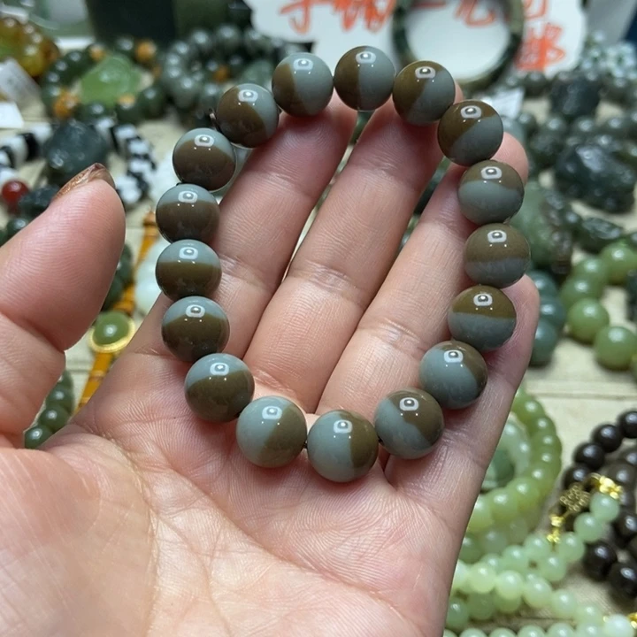 海***鸥和田玉未镶嵌手链