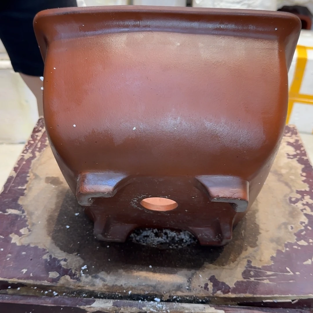 紫砂花盆口径23.14口径