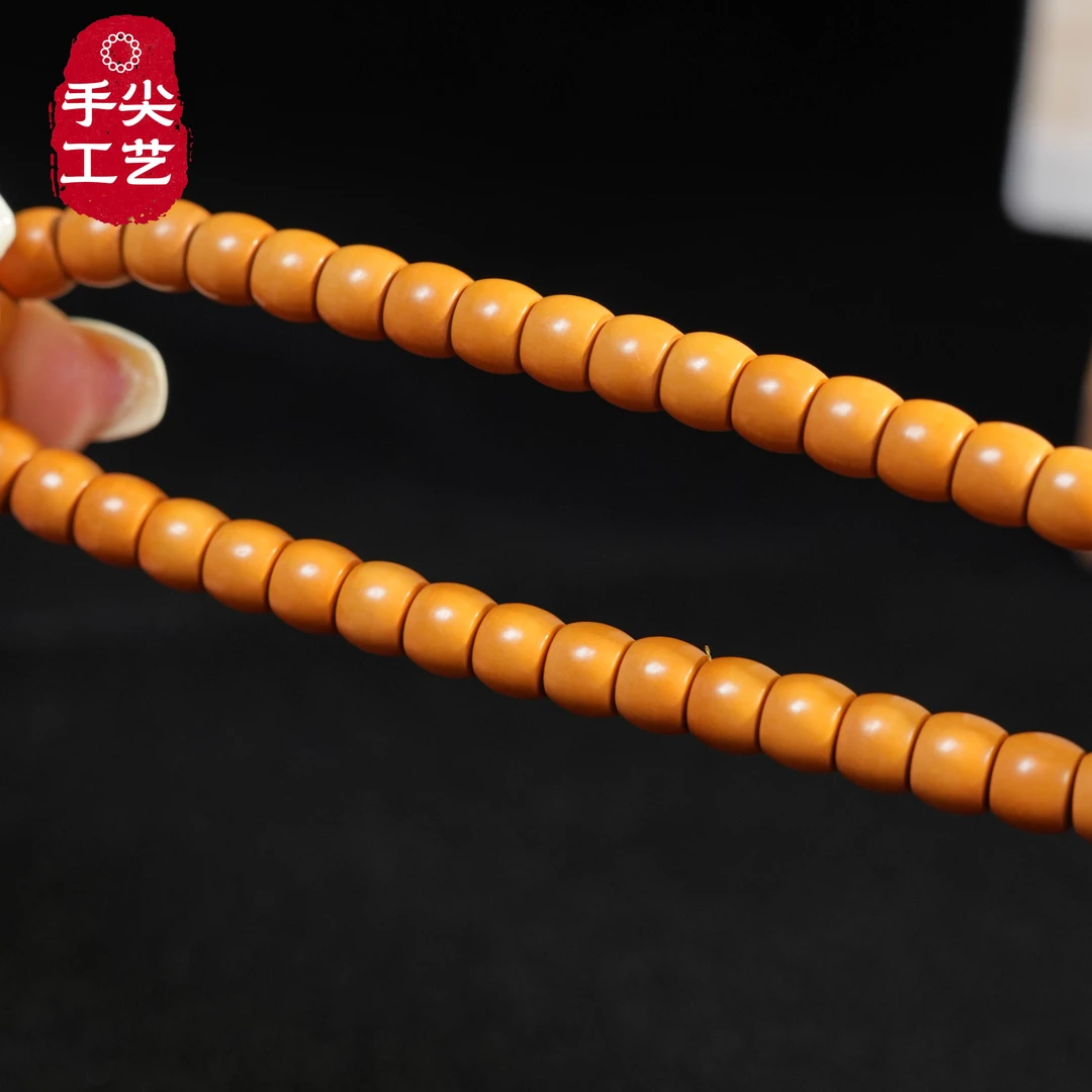 6.0清水核尖素圈归圆手串SSS+【蒙松单颗】