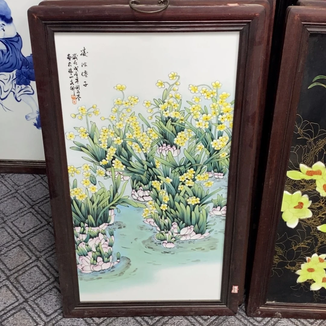 海***山瓷景德镇瓷板画柴窑烧制