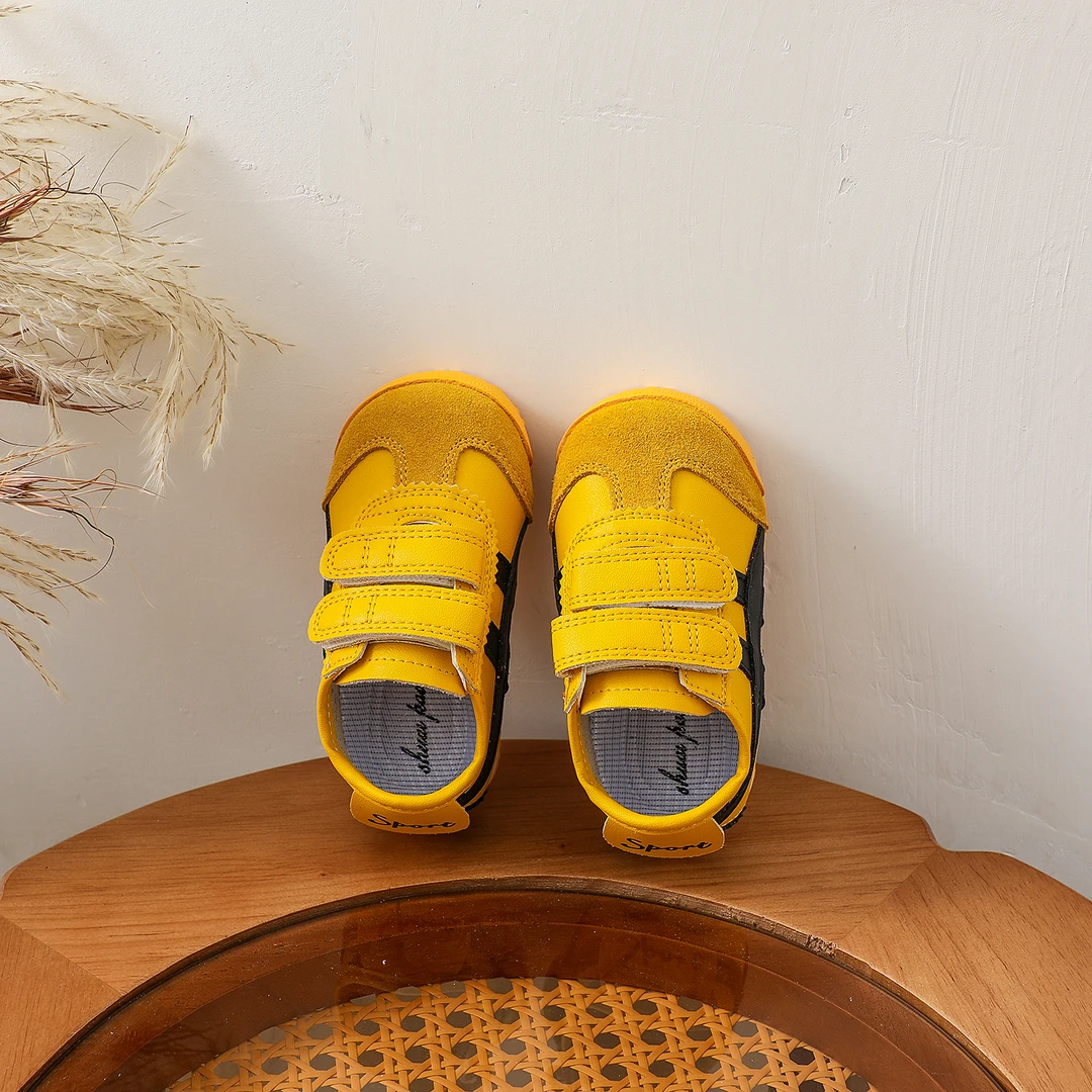 韩版德训鞋男童软底宝宝板鞋时尚儿童舒适女童拼色运动鞋韩版1399