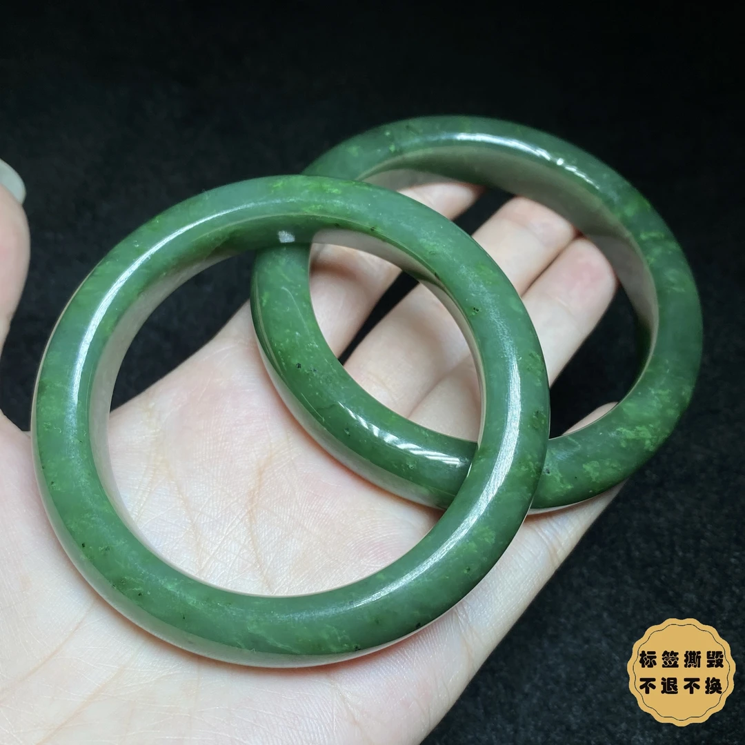 【小北严选】和田玉宽条手镯圈口54-60【多样性发一件】-WH152X41