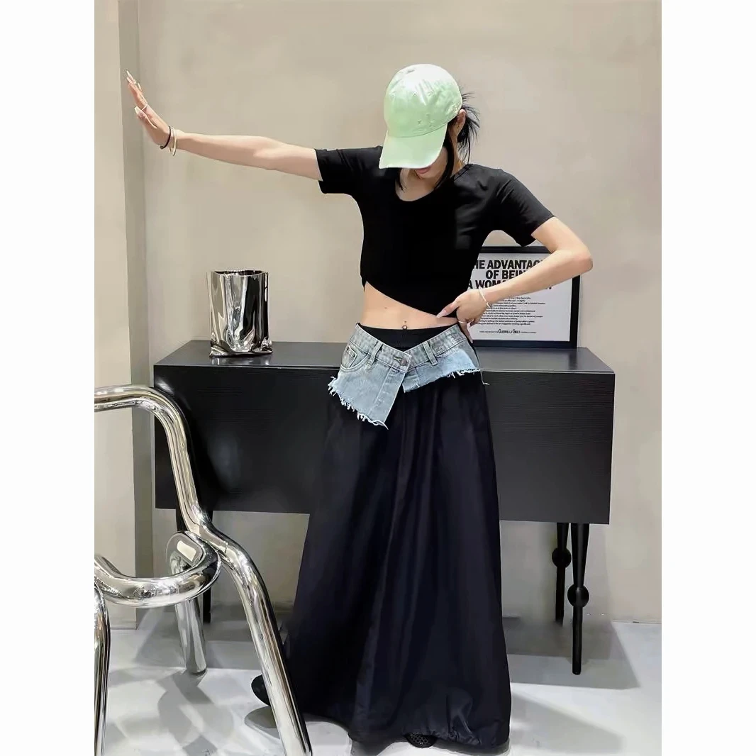 网红牛仔裙2025春季新款小众ins风酷飒韩系穿搭休闲时髦