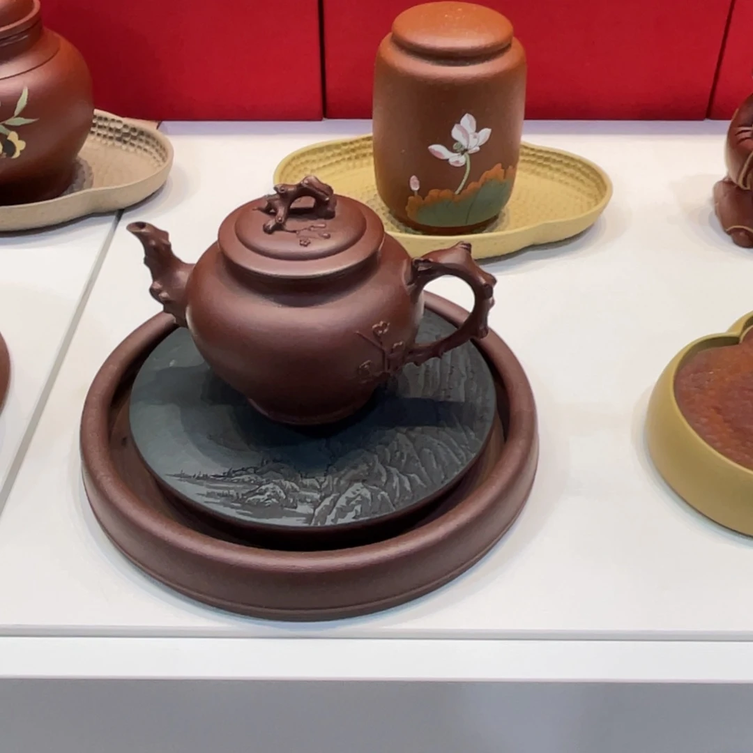 紫砂茶叶罐循**行紫砂茶壶