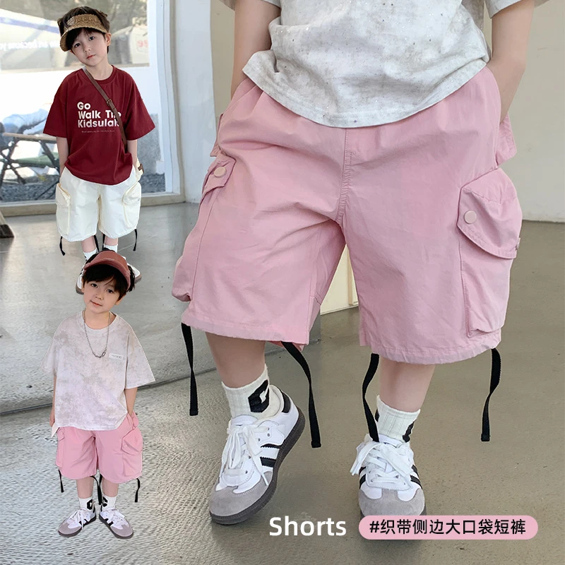 男童短裤夏季外穿薄款韩版潮休闲儿童裤子夏装中裤 43745