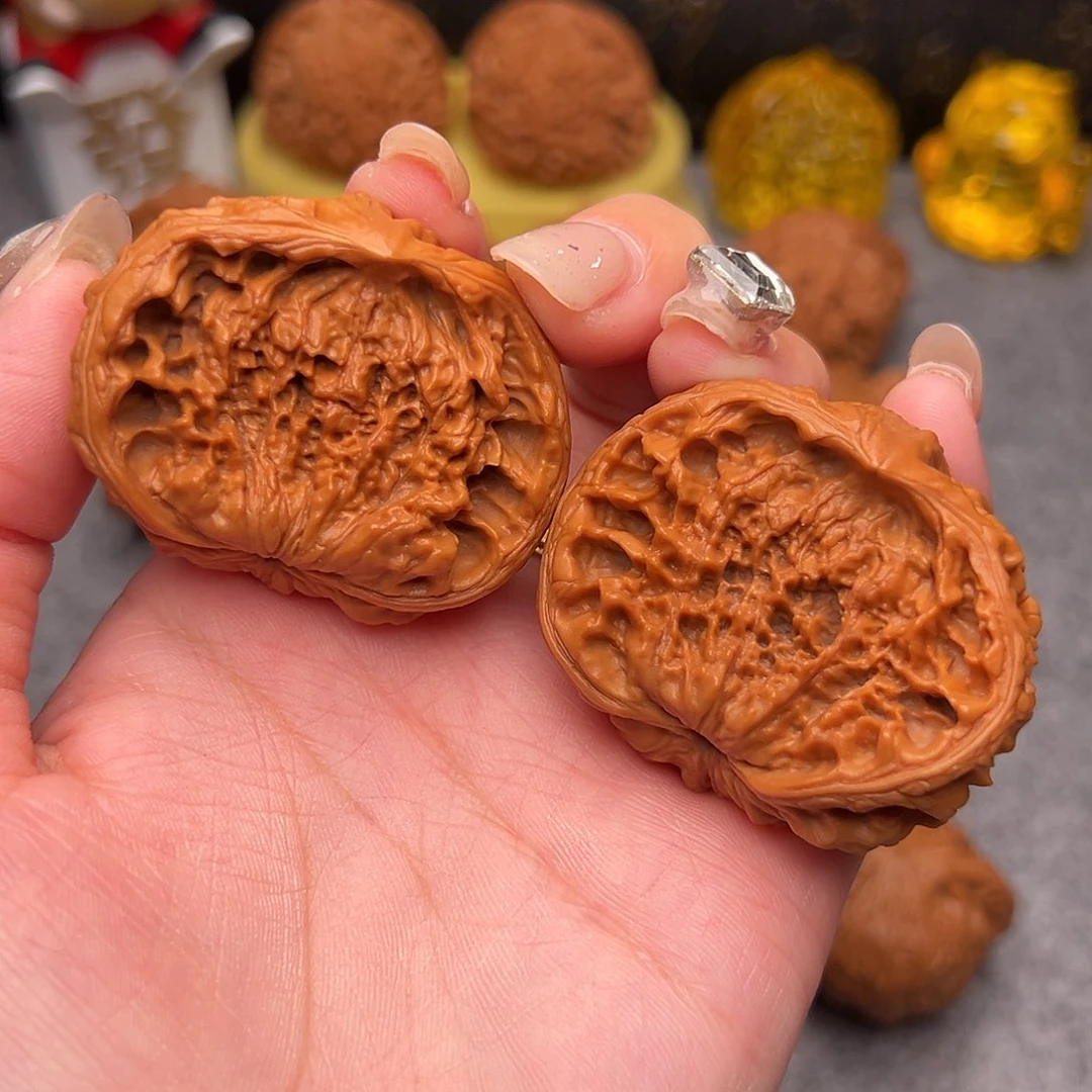 把件文玩核桃毕业精品精配聚宝盆47全品绝配