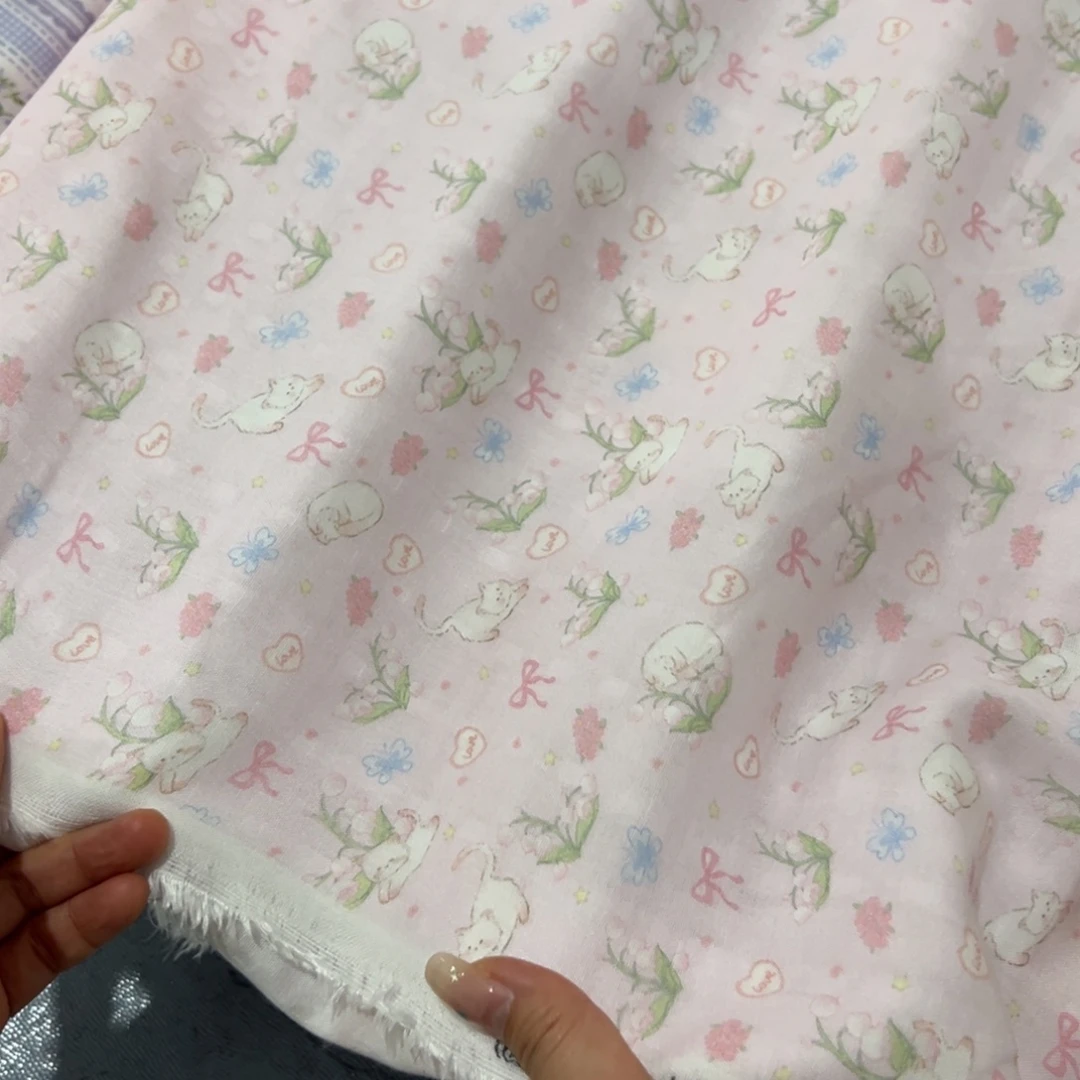 棉一米价超柔软纯棉双层纱1.4米宽果子E