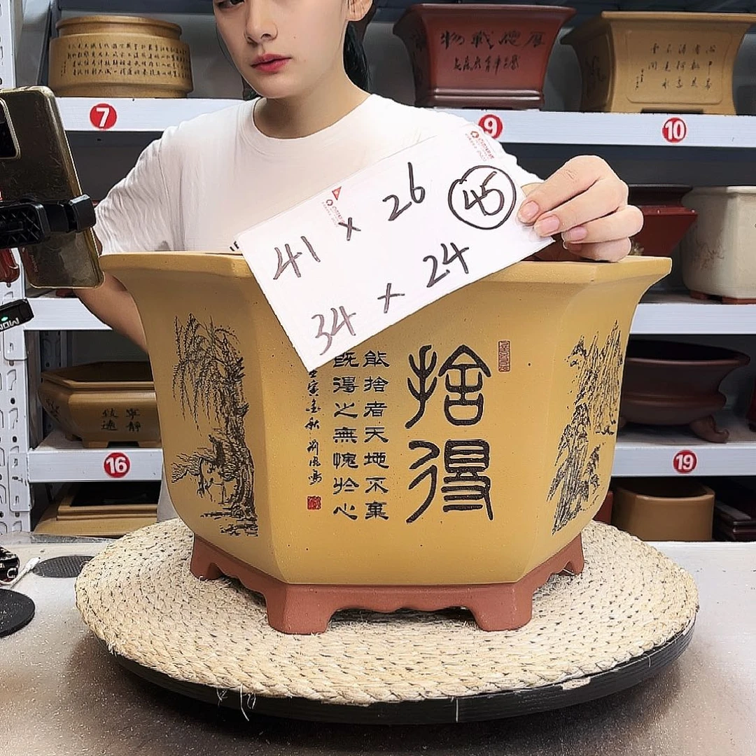紫砂花盆紫砂花盆