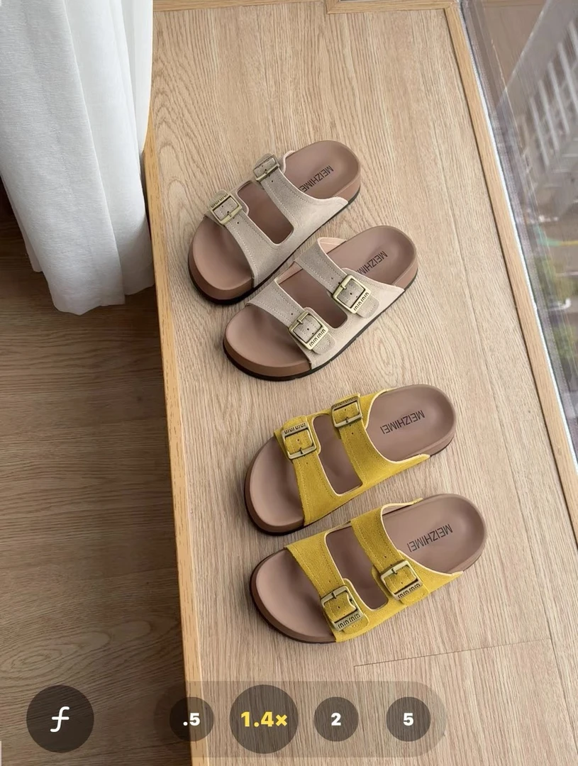 青青家 夏季新厚底一脚蹬软底拖鞋 -3301