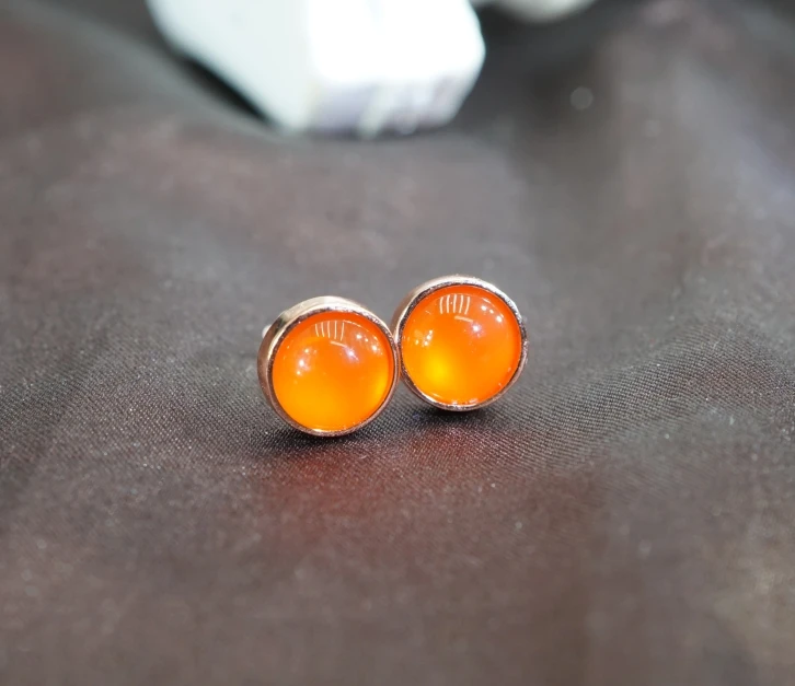 s925南红耳钉 AN011410