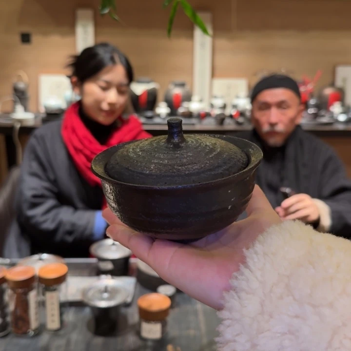 荥窑主人长青老师亲工手作太湖盖碗