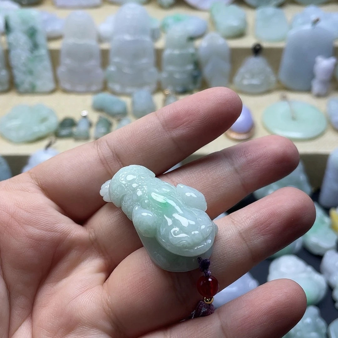 颈饰未镶嵌翡翠纯天然翡翠
